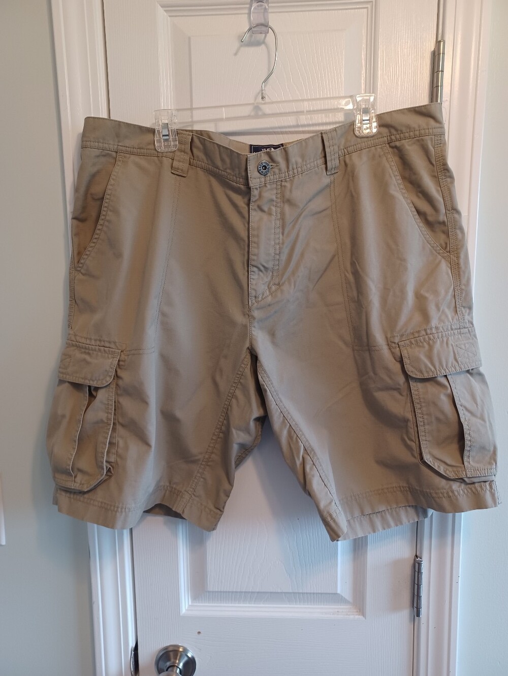 Men's Cargo Utility Shorts - Khaki Sz 40 Regular Loose Fit